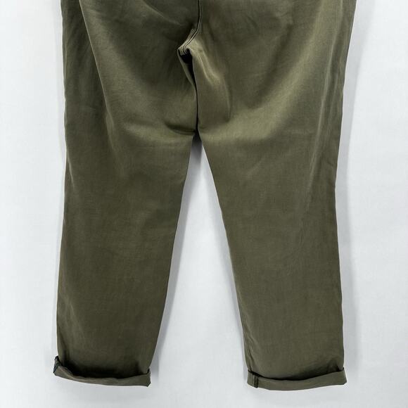 Sundance Chelsea Green Embroidered Chinos Size 10 Straight Leg Coastal Boho - Picture 8 of 12